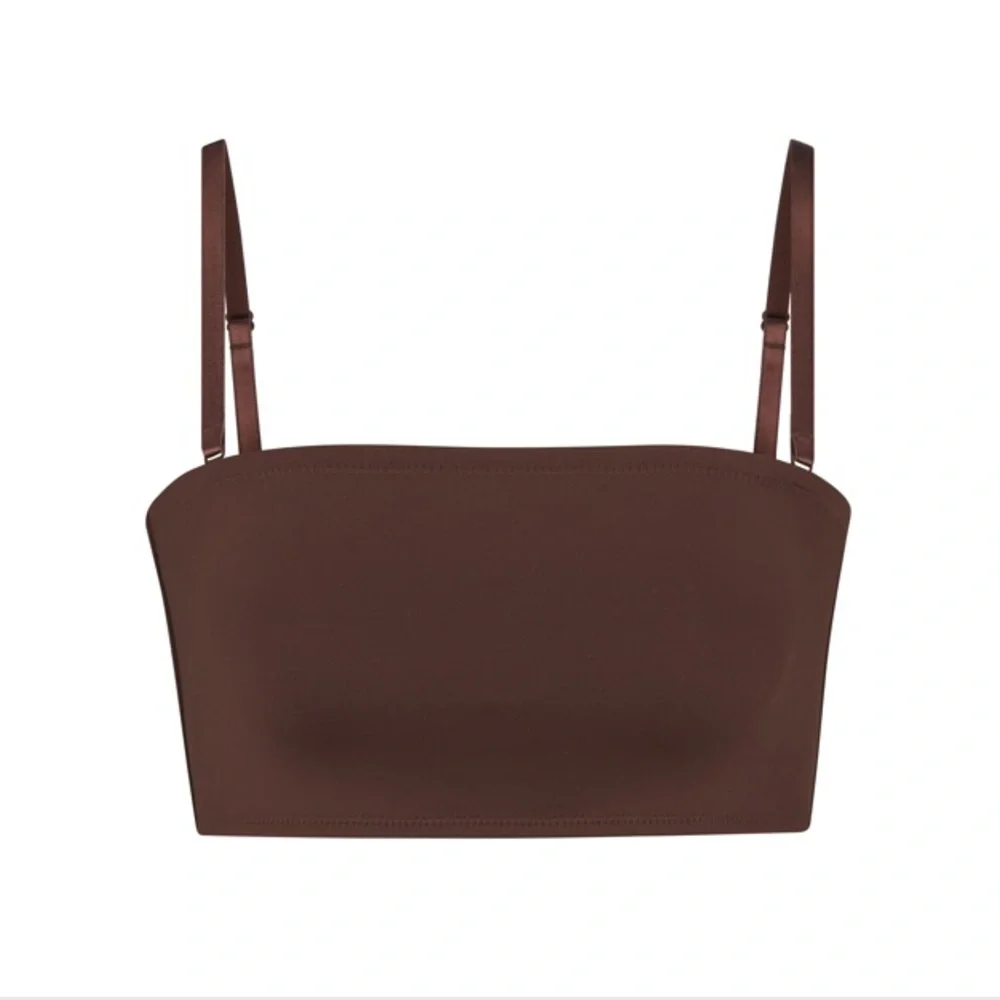 NEW!! SKIMS Shaping Swim Bandeau Bikini Top - Cocoa